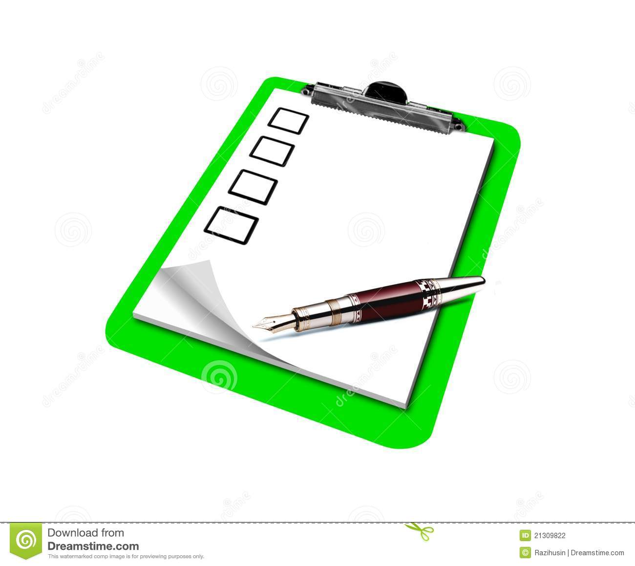Checklist On Clipboard Stock Photography   Image  21309822
