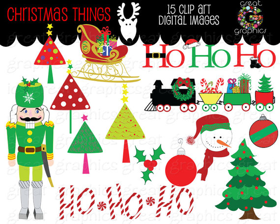Christmas Clipart Christmas Digital Clip Art Christmas Printable