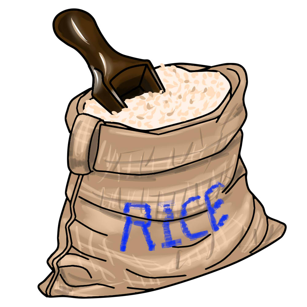 Displaying 16  Images For   Bag Of Rice Clipart