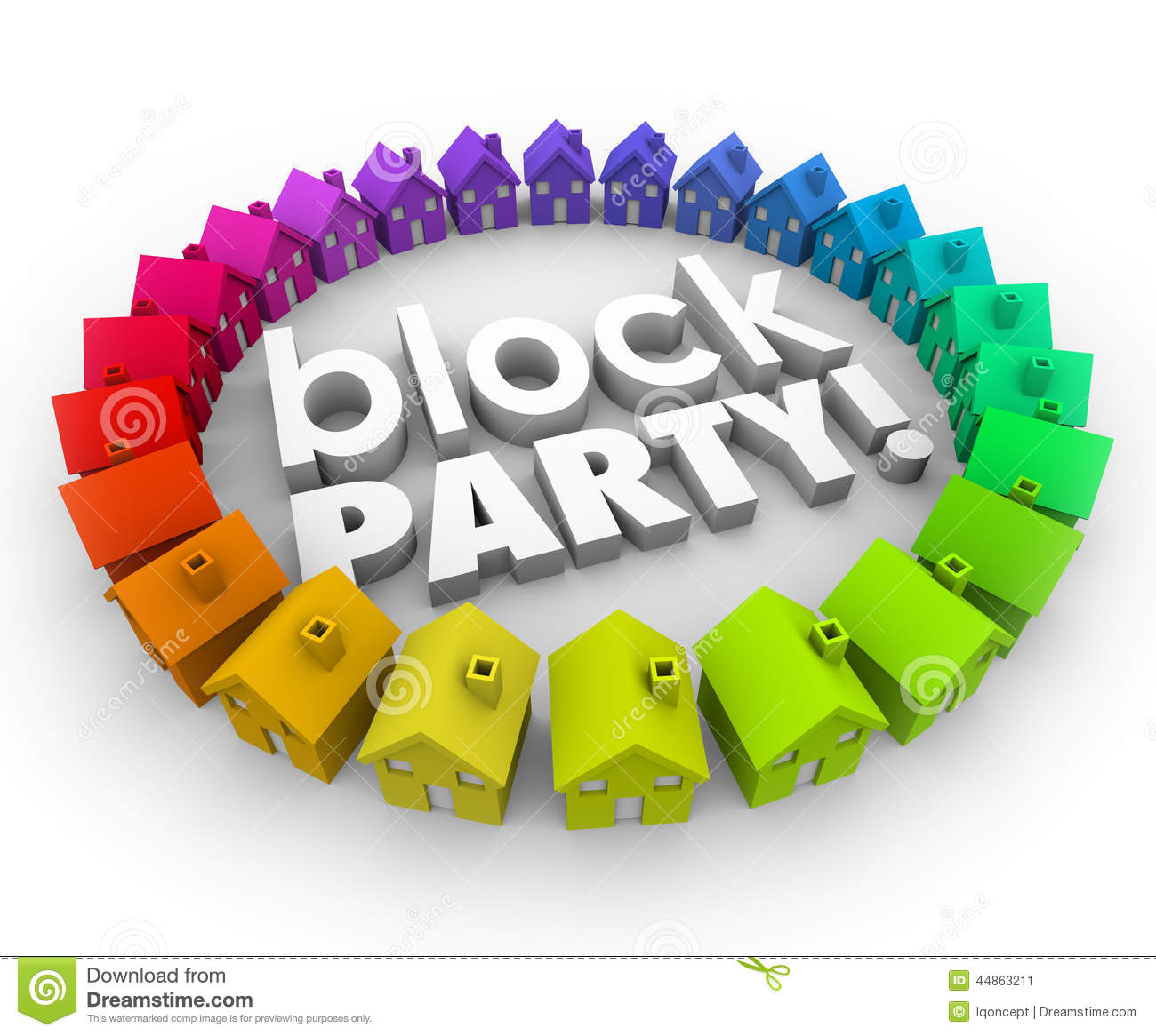 File Name   Block Party Houses Neighborhood Community Celebration