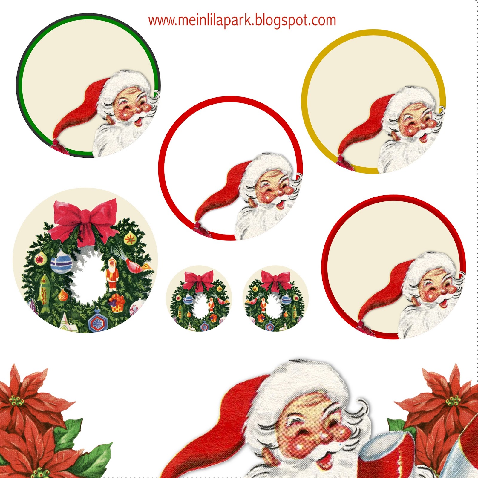 Free Printable Christmas Clip Art   Ausdruckbare Weichnachts Clipart