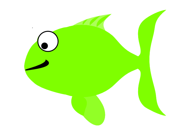 Green Happy Fish Clip Art At Clker Com   Vector Clip Art Online    