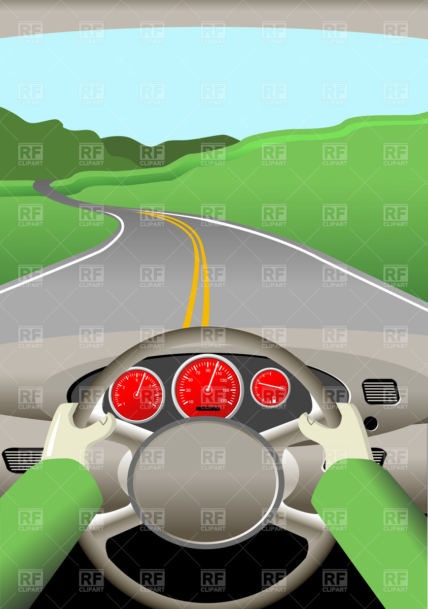 Hands On Steering Wheel Download Royalty Free Vector Clipart  Eps