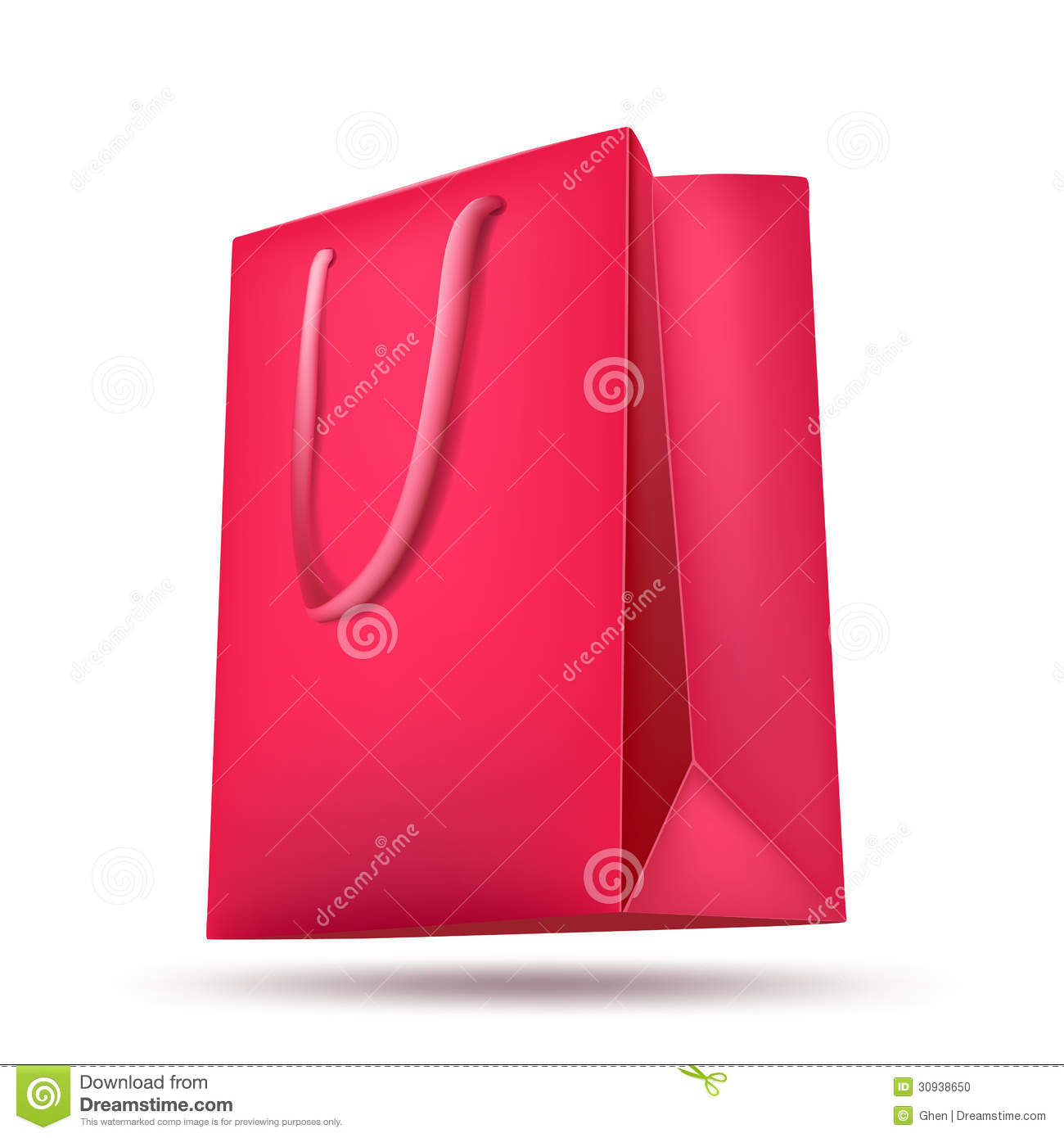 Pink Shopping Bag Stock Photo   Image  30938650