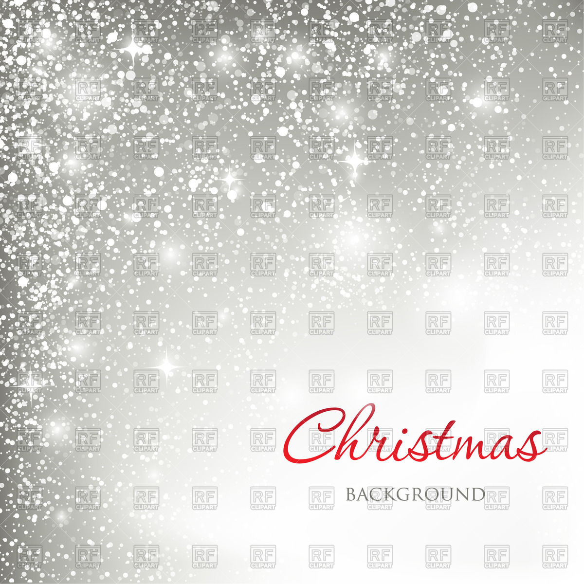Snowy Christmas Background With Snowflakes And Sparkles Download