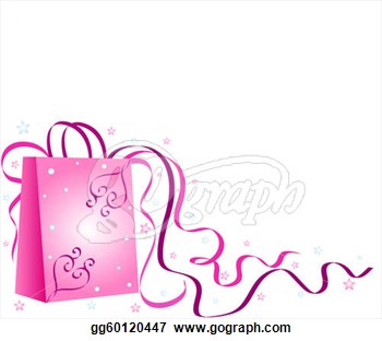 Stock Illustration   Pink Shopping Bag  Clipart Drawing Gg60120447