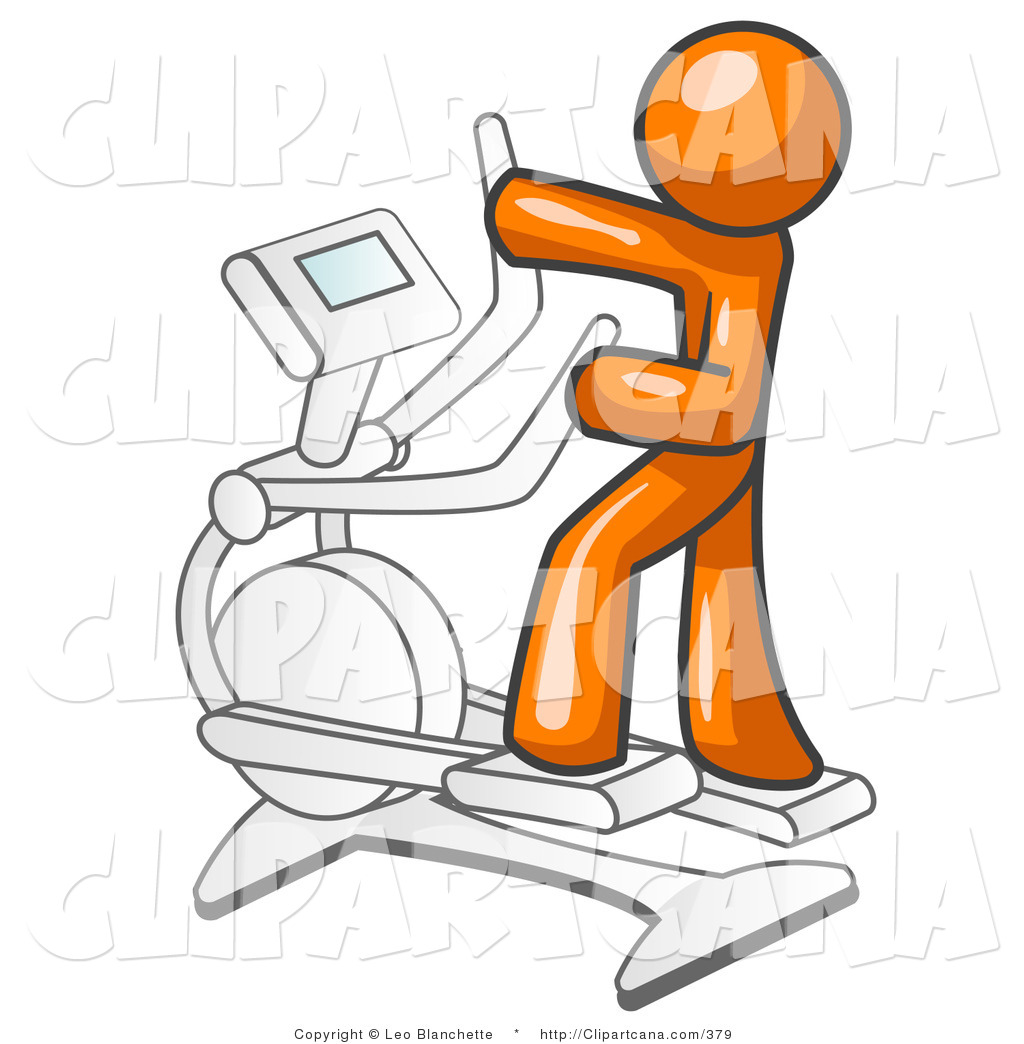 Weights Gym Clipart Vector Clip Art Of An Orange