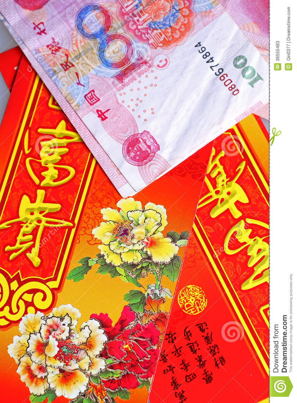 Blessing Red Envelopes Of China Stock Photos   Image  36555483