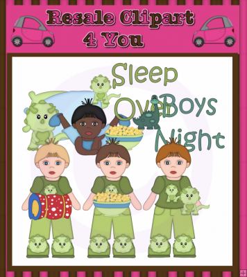 Boys Sleepover 4 Exclusive    1 50   Resale Clipart 4 You Clipart You    