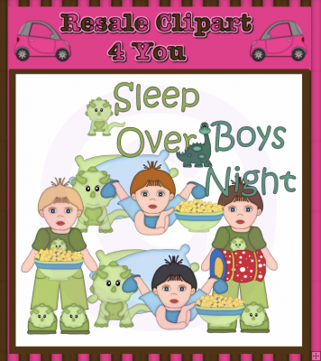 Boys Sleepover 5 Exclusive    1 50   Resale Clipart 4 You Clipart You