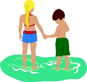 Brother And Sister Clipart Image   Boy And His Big Sister Holding    