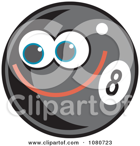 Clipart Happy Eight Ball   Royalty Free Vector Illustration By Prawny