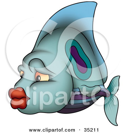 Clipart Illustration Of A Millionfish Or Guppy  Poecilia Reticulata