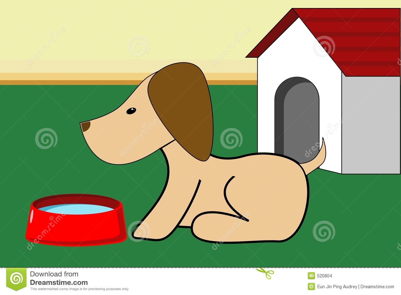 Dog Water Bowl Clip Art Dog With It S Dog Dish 
