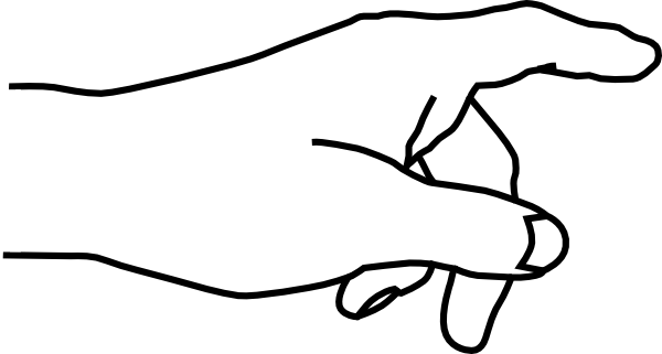 Hand Pointing Clip Art At Clker Com   Vector Clip Art Online Royalty
