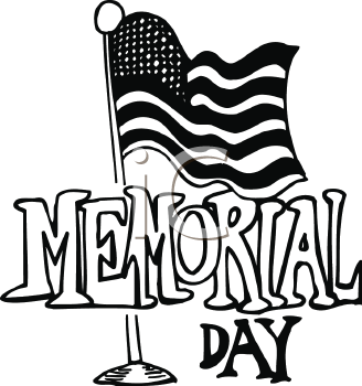 Memorial Day Clip Art Black And White   Clipart Panda   Free Clipart    