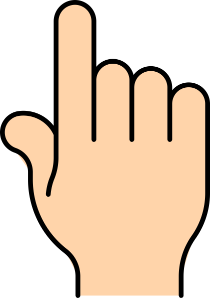 Pointing Finger Clip Art At Clker Com   Vector Clip Art Online    