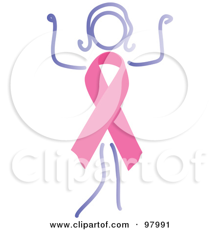 Poster Art Print  Breast Cancer Awareness Ribbon Angel By Inkgraphics