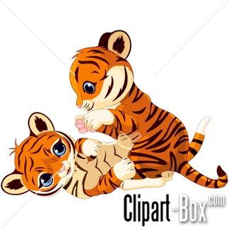 Related Baby Tigers Playing Cliparts