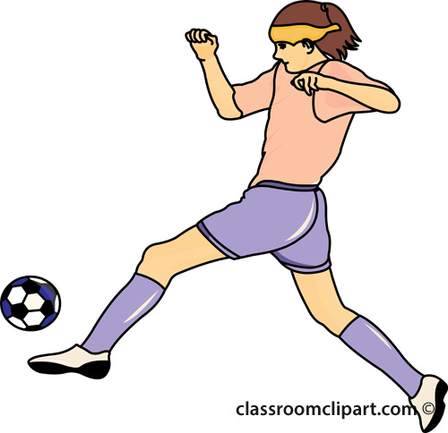 Soccer Clipart   Girl Soccer Player 0509   Classroom Clipart