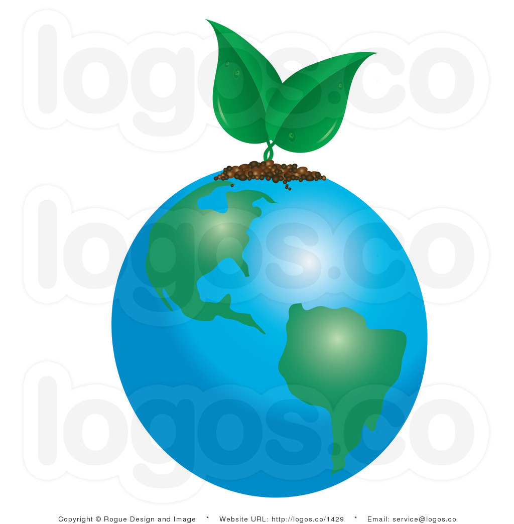 Environmental Clipart Royalty Free Vector Logo Icon Of Two Healthy