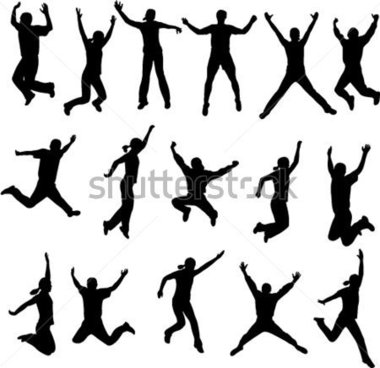     File Browse   Sports   Recreation   Silhouettes Of People Jumping