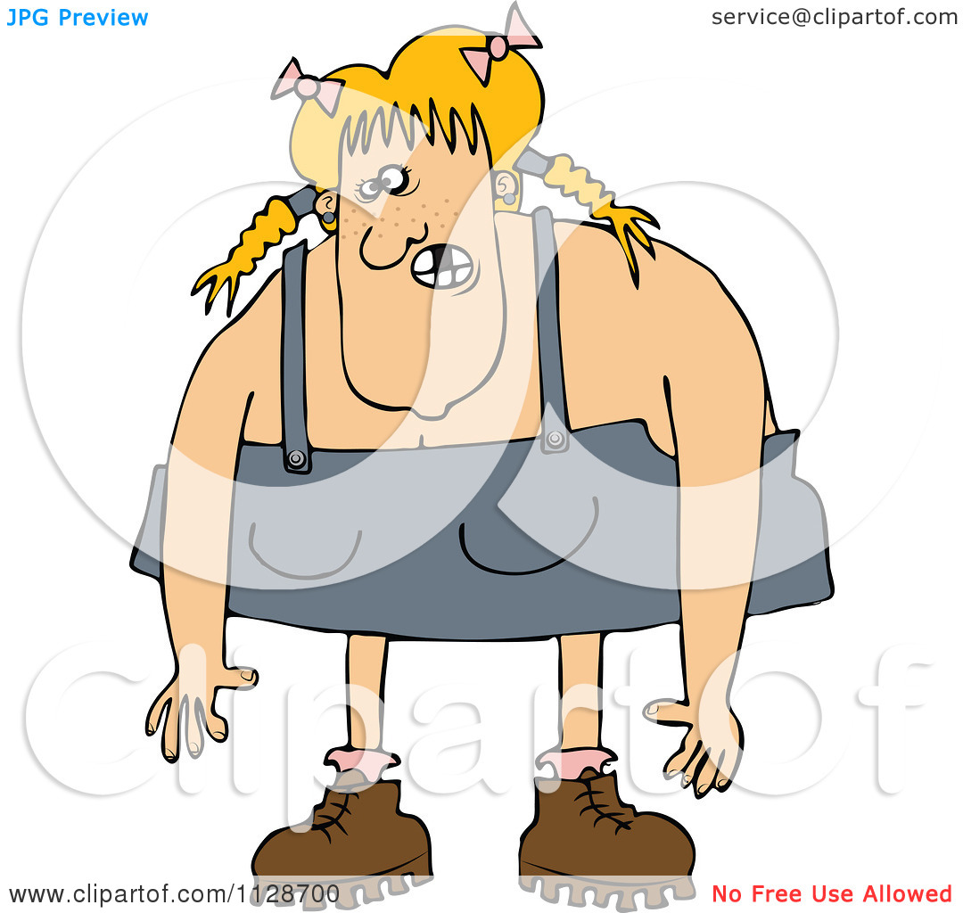 Hillbilly Woman   Royalty Free Vector Clipart By Dennis Cox  1128700