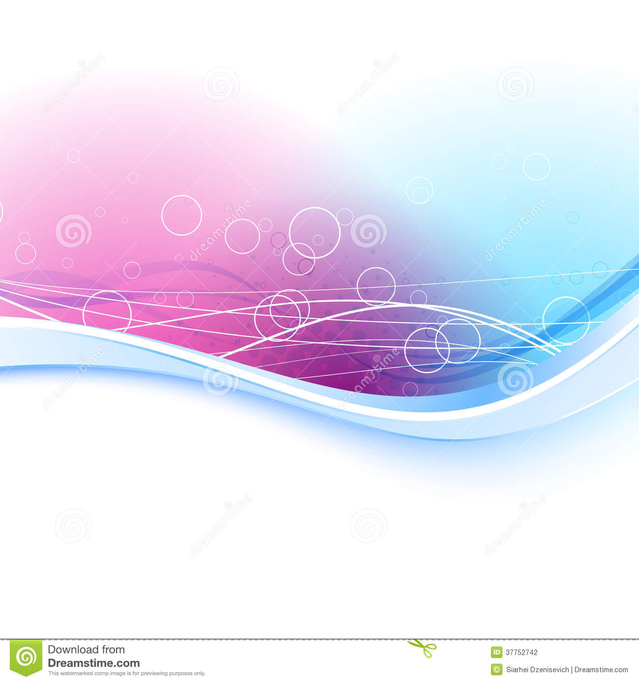 Modern Transparent Background With Blue Border Stock Photography