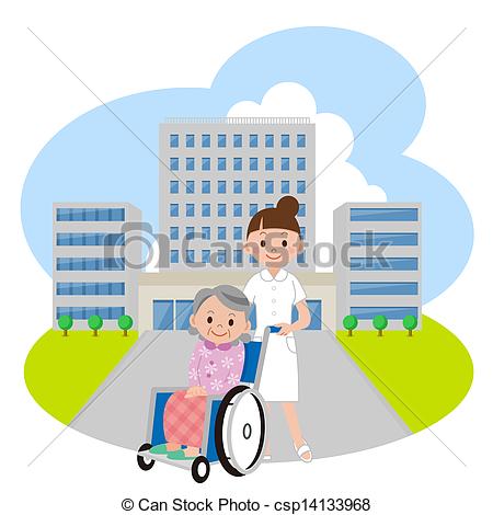Nursing Home Clipart Stock Illustration   Nurse And