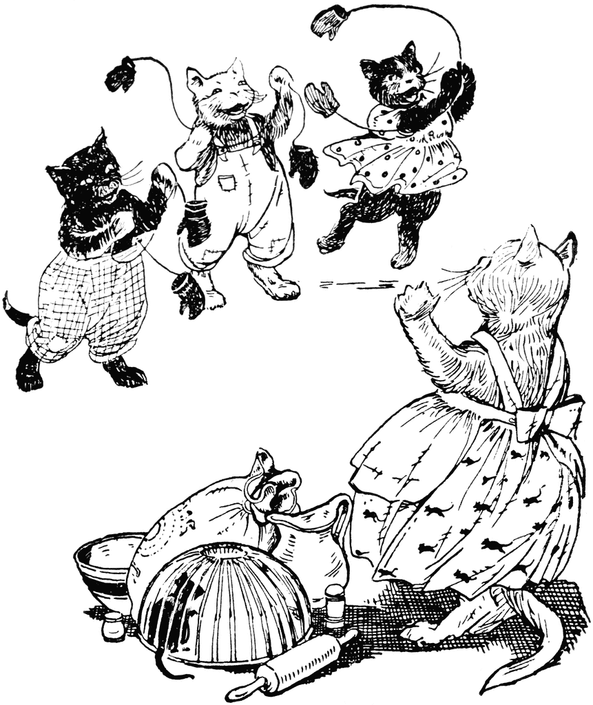 Three Little Kittens Coloring Pages   Az Coloring Pages