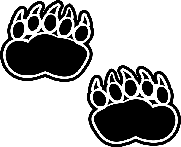 Bear Bear Bear Foot Print Bear Footprint Bear Paw Print Bear