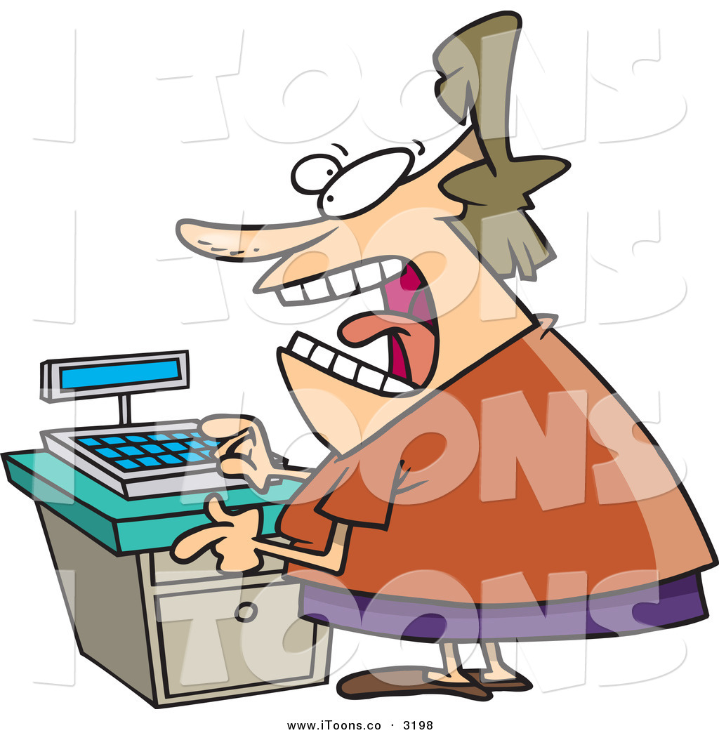 Cash Register In A Store Toon Clip Art Ron