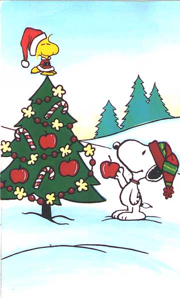 Cliparts   Weihnachten Snoopy