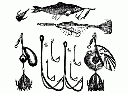 Fishing Lure Clipart Vintage Fishing Lures And