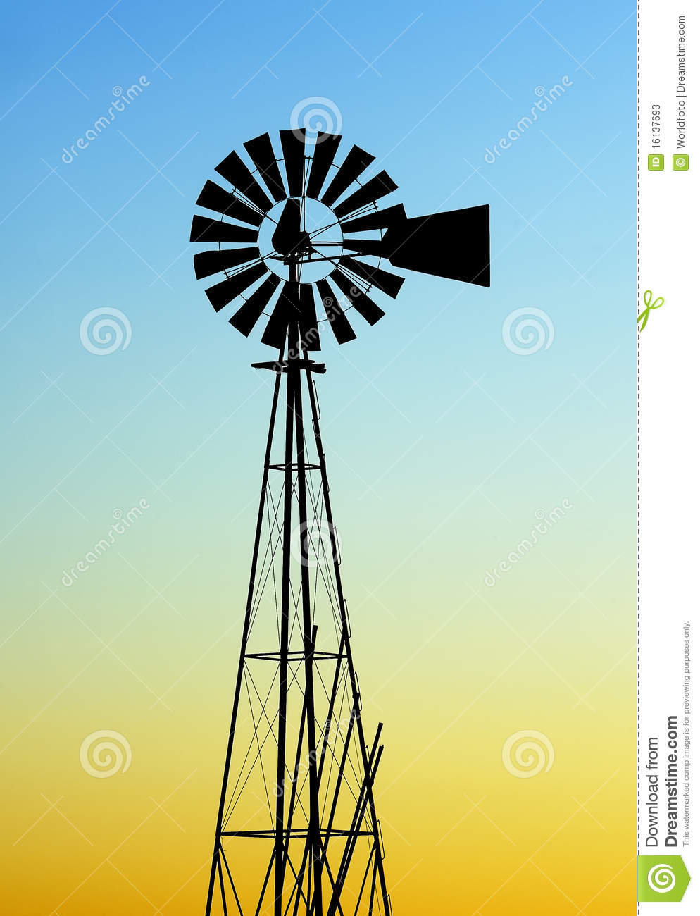 Old Style Windmill Silhouette Stock Photos   Image  16137693