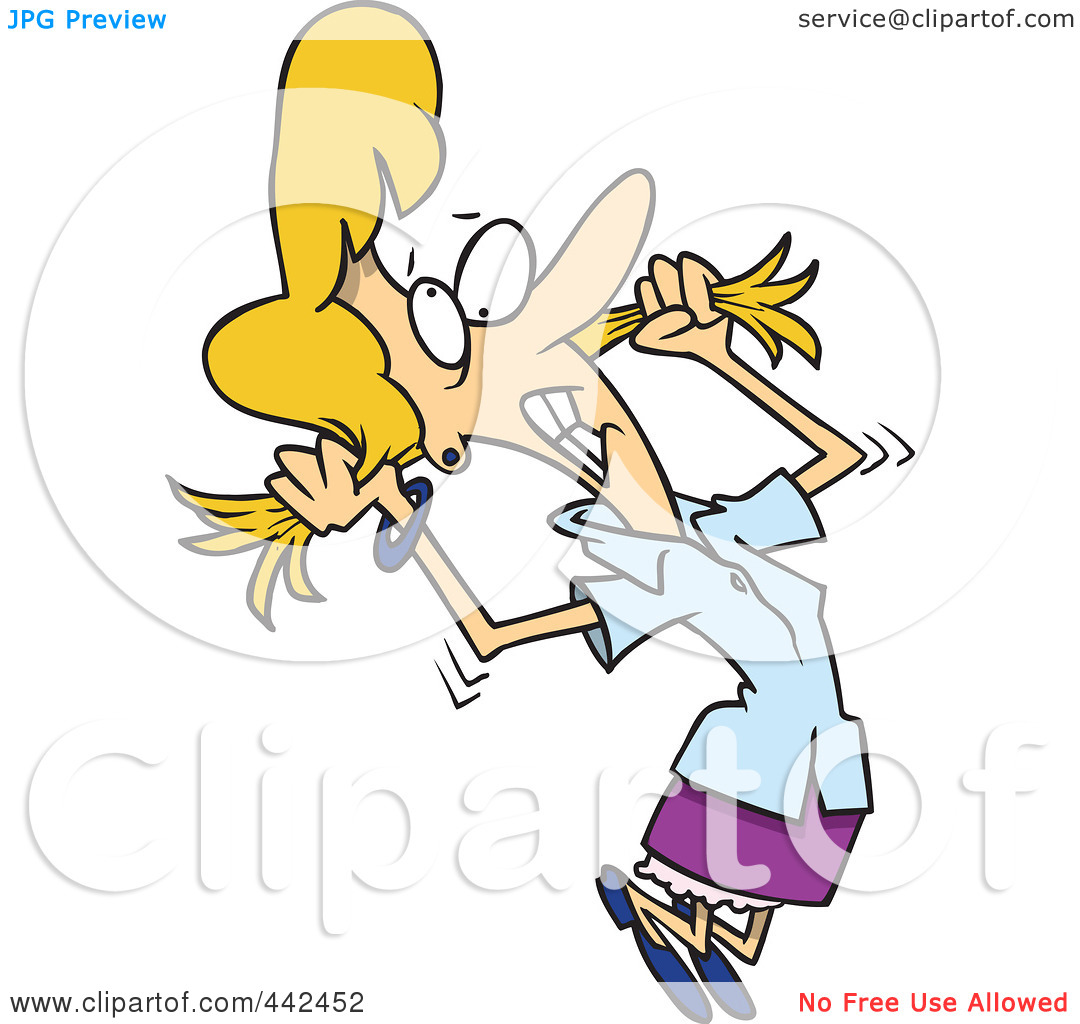 Search Results Cartoon Pulling Hair Out Vector   Eps Files