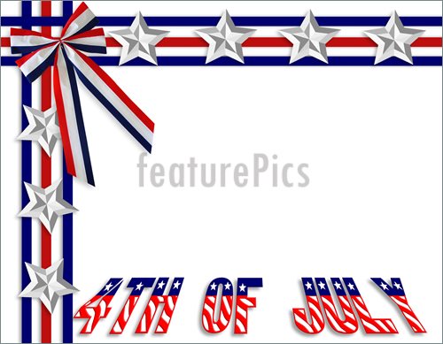 Selections 4th Of July Patriotic Border July Th Border Illustrations