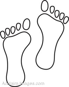 Set Of Footprints Clip Art