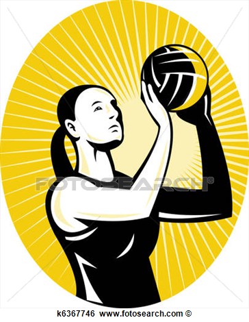 Stock Illustration   Netball Player Goal Shooter  Fotosearch   Search