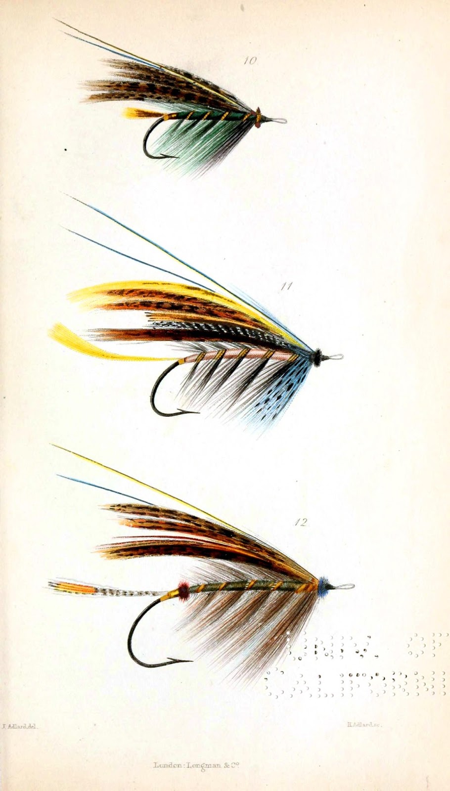 The Graffical Muse  4 Pages Of Vintage Fly Fishing Lures