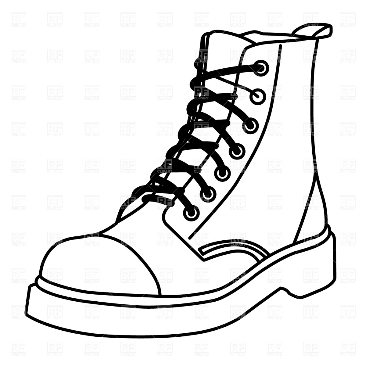 Boots Clip Art Black And White
