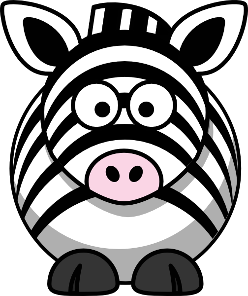 Cartoon Zebra Clip Art At Clker Com   Vector Clip Art Online Royalty