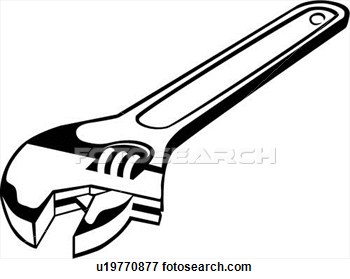 Clip Art    Crescent Wrench Tools  Fotosearch   Search Clipart    