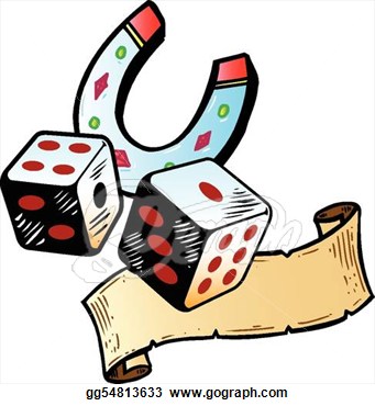 Clipart   Lucky Dice With Horseshoe Tattoo Style Illustration  All