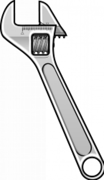 Crescent Wrench Clipart Adjustable Wrench   Icon Style