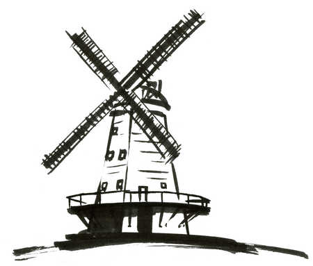 Dutch Windmill Clipart Windmill Clipart