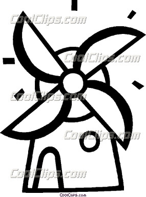 Dutch Windmills Clipart   Free Clip Art Images
