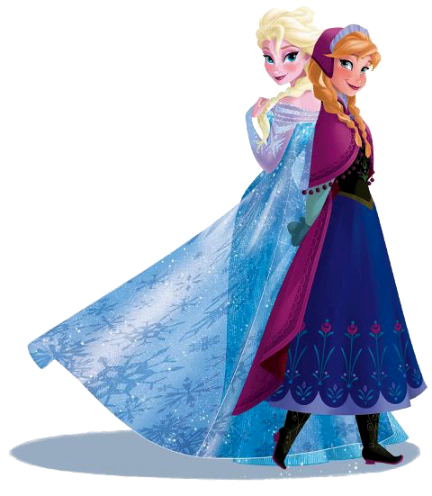 Elsa   Anna Together Clipart