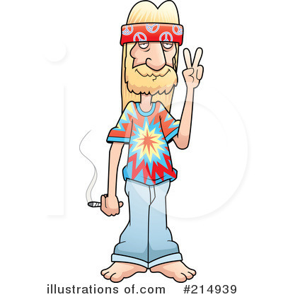 Hippie Clipart  214939   Illustration By Cory Thoman