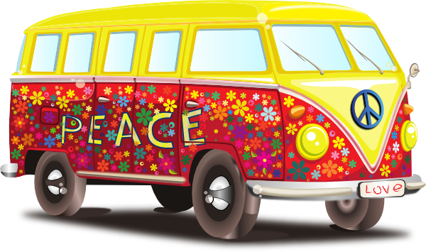Hippy Vw Bus Clip Art At Clker Com   Vector Clip Art Online Royalty